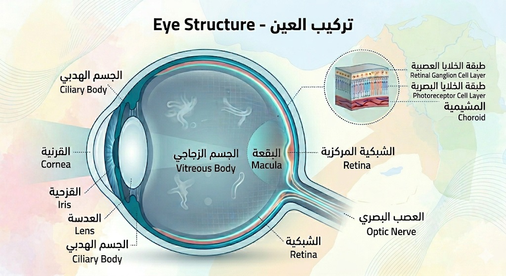 الشبكية و الجسم الزجاجي